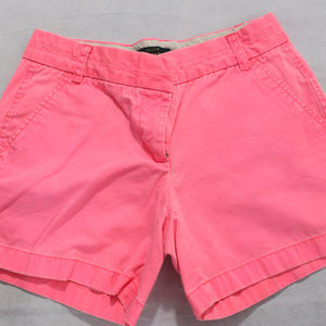 Neon Pink 3.5 inch Chino Shorts
